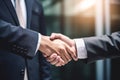 Businessman handshake for the teamwork of business merger and acquisition, AI Generative Royalty Free Stock Photo