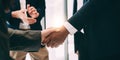 businessman handshake for teamwork of business merger and acquisition Royalty Free Stock Photo