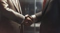 Businessman handshake for teamwork of business, successfully negotiate, partnership and business deal concept.