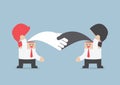 Businessman handshaking with each other, Brainstrom, Teamwork co Royalty Free Stock Photo