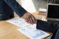 businessman handshaking after meeting in office - teamwork, coop Royalty Free Stock Photo