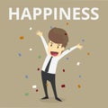 businessman happiness.Vector Esp10