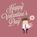 Businessman Happy Valentine's Day