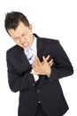 businessman having heart attack Royalty Free Stock Photo