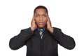 Businessman - hear no evil Royalty Free Stock Photo