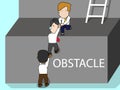 Businessman help colleagues Climb the stairs Royalty Free Stock Photo