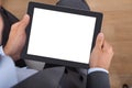 Businessman holding digital tablet Royalty Free Stock Photo