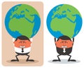 Businessman Holding Earth