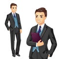 Businessman Holding Folder