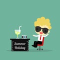 Businessman and holiday