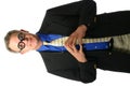 Businessman with humorous expression and glasses Royalty Free Stock Photo