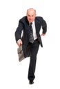 Businessman hurrying to job Royalty Free Stock Photo