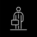 Businessman icon avatar simple flat style illustration Royalty Free Stock Photo