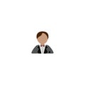 Man. Businessman icon. Boss. Vector illustration. EPS 10.