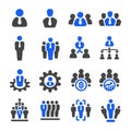 Businessman icon set