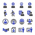 businessman icon set