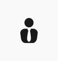 Businessman icon. User symbol