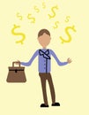 Businessman illustration Royalty Free Stock Photo