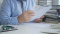 Businessman Image Reading Accounting Documents Royalty Free Stock Photo