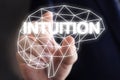 Businessman includes intuition. Royalty Free Stock Photo