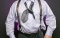 Businessman with Incorrectly tied necktie