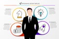 Businessman. Infographic design template. Business concept. Vector