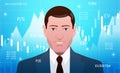 Businessman, investor, analyst or broker Trading Stocks