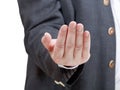 Businessman inviting - hand gesture