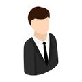 Businessman isometric 3d icon