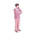 Businessman Isometric Illustration Royalty Free Stock Photo