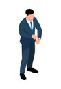 Businessman Isometric Illustration Royalty Free Stock Photo