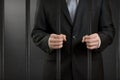 Businessman in jail Royalty Free Stock Photo