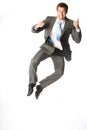 Businessman jump