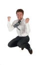 Businessman jumping Royalty Free Stock Photo