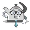 Businessman kettle character cartoon style