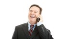 Businessman Laughing on Phone Call