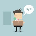 Businessman Leaving Job vector