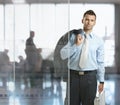 Businessman leaving office Royalty Free Stock Photo