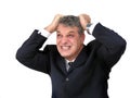 Businessman looking desperate Royalty Free Stock Photo