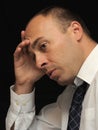 Businessman looking sad Royalty Free Stock Photo