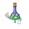 Businessman magic potion isolated in the cartoon Royalty Free Stock Photo