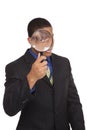 Businessman - magnifying glass search