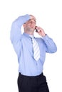 Businessman make a phone call Royalty Free Stock Photo