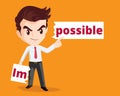 Businessman make possible