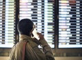 Businessman is making a call Royalty Free Stock Photo