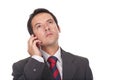 Businessman making a call on his cellphone Royalty Free Stock Photo