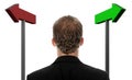 Businessman making a choice Royalty Free Stock Photo