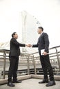 Businessman making handshake agreement. concept cooperation Royalty Free Stock Photo
