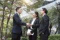 Businessman making handshake agreement. concept partner Royalty Free Stock Photo