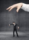 Businessman marionette Royalty Free Stock Photo